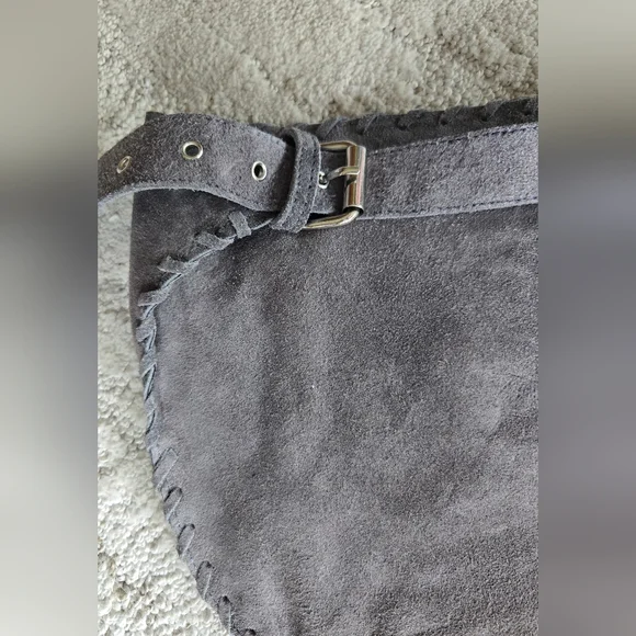 NWT, Raj, Gray Suede Belt Bag - Picture 3 of 7